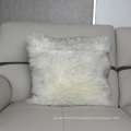 Decorative New Luxury Series Merino Style Off-White Fur Throw Pillow Case Cushion Cover Pillow Covers for Bed